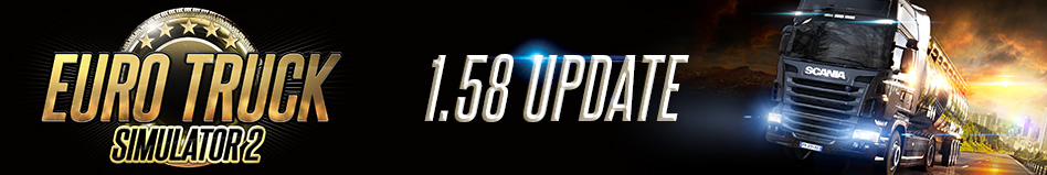 Euro Truck Simulator 2: Lançamento da atualização 1.58 / Em Português Todas as Novidades nessa Versão